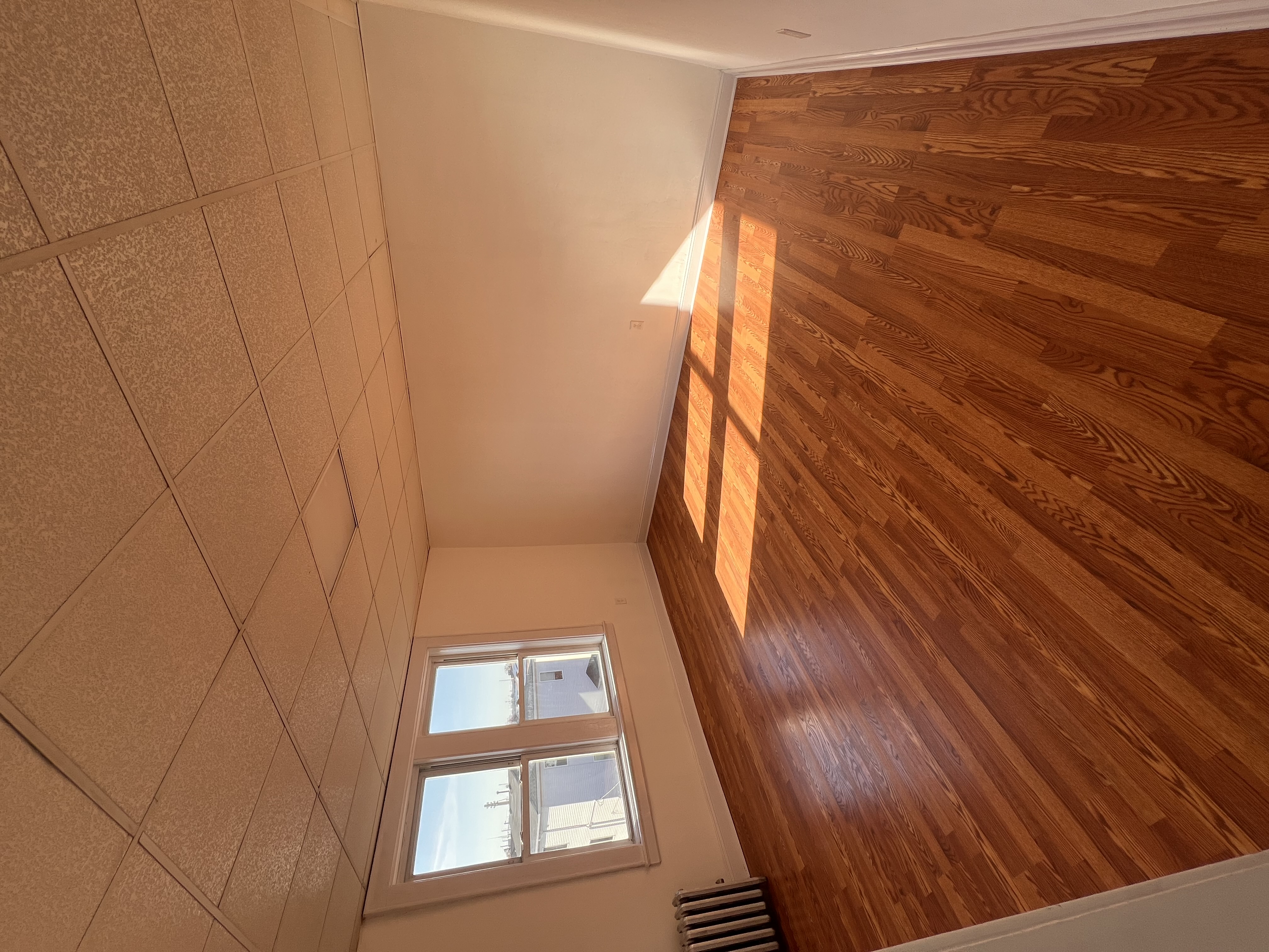 Renovated Bedroom with Installed Radiator